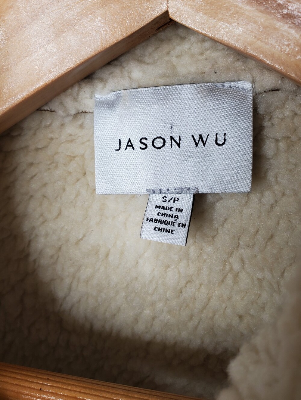 Jason Wu Faux Leather Shearling Vest Small Moto Zipper Jacket Biker Feminine - Picture 6 of 9
